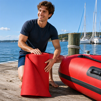 Tissu enduit Hypalon personnalisé, imperméable et résistant aux déchirures, pour bateaux pneumatiques