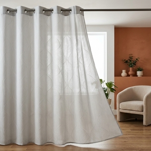 DaiRui <span class=keywords><strong>Cortinas</strong></span> Traslúcidas Jacquard Premium con Diseño de Hojas y Ojales, Filtro de Luz Botánico <span class=keywords><strong>para</strong></span> Ventanas, <span class=keywords><strong>para</strong></span> Venta al por Mayor y Minorista - Product Image 4
