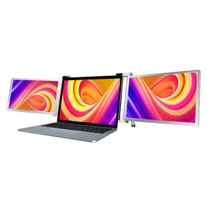 Extensor USB C para laptop FOPO Air series 12 polegadas, monitor triplo portátil 1080 P IPS tri tela para cuidados com os olhos