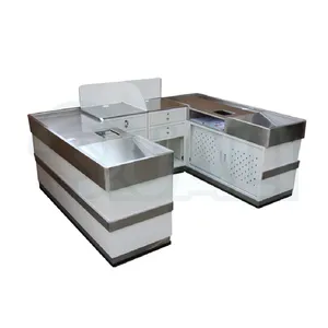 Quali Good Quality Steel Surface Supermarket Checkout Counters For Sale