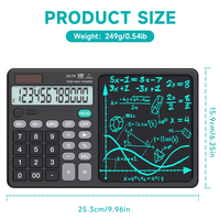 Calculatrice scientifique HX la moins chère avec tablette d'écriture LCD, fabriquée en Chine, calculatrice solaire 12C couleur