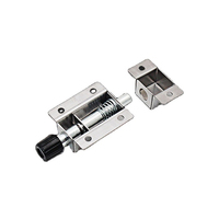 Serrure de sécurité personnalisable en alliage de zinc Ouroom/OEM FS6449 DK611 pour porte de remise, loquet à ressort sans clé, plaqué zinc Haitan