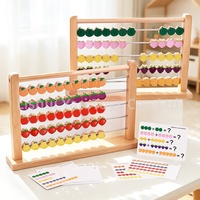 Jouet de comptage en bois pour le développement des compétences mathématiques précoce chez les enfants, outil pédagogique manipulatif, jouet mathématique