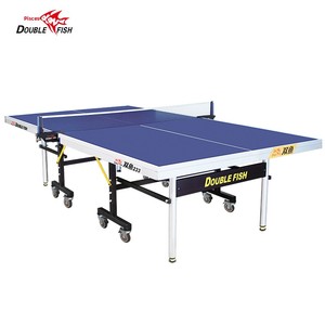 Double Fish <span class=keywords><strong>233</strong></span> Table de tennis de table 25mm Standard pliable et mobile Double Fish Design pour la maison compétitions intérieures <span class=keywords><strong>233</strong></span> - Product Image 1