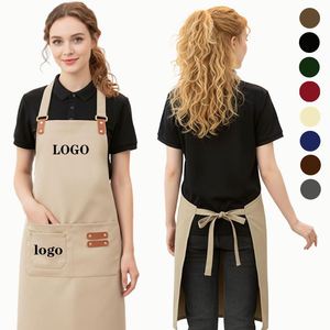 Tablier de Chef Ergonomique Réutilisable Sans Manches, Durable, Élégant, Multi-Poches, en Toile Anti-Taches, Respirant, Haute Résistance Thermique - Product Image 2