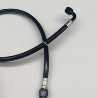 Kit d'assemblage de raccords à sertir FS AN4 AN6 AN8 AN10 AN12 droits ou à 45/90 degrés pour tuyau de carburant PTFE avec/sans revêtement PU