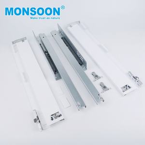 Mobilya aksesuarları soğuk haddelenmiş çelik gizli gri çekmece kayan çekmece sistemi mutfak çekmecesi yumuşak yakın Legrabox - Product Image 2