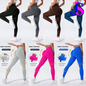 กางเกงเลกกิ้งแนบเนื้อสำหรับผู้หญิงกางเกงเล่นโยคะเล่นฟิตเนสเล่นกีฬากางเกงออกกำลังกายกางเกงวิ่ง - Product Image 2