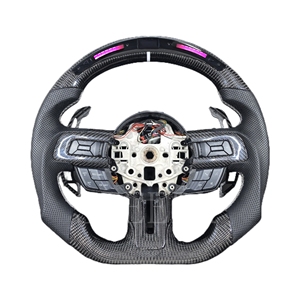 Volante de Fibra de Carbono con LED para Ford Mustang GT V6 EcoBoost <span class=keywords><strong>Shelby</strong></span> <span class=keywords><strong>GT350</strong></span> GT500 Modelos 2015-2023 - Product Image 6