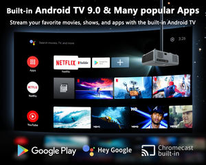 JAVODA E690H Mini proyector portátil 4K <span class=keywords><strong>Android</strong></span> 5G WiFi 1000ANSI lúmenes 1080P Full HD LCD LED <span class=keywords><strong>Google</strong></span> TV Proyector - Product Image 3