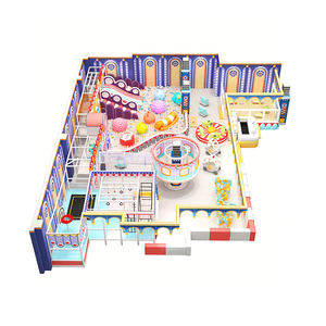 Aire de jeux intérieure à thème cirque vintage avec piscine à balles, toboggan et structure d'escalade pour centre de divertissement pour enfants - Product Image 2