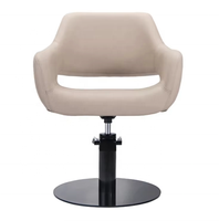 Fauteuils de coiffure de luxe marron, modernes, portables, avec appui-tête, pour salon de beauté et barbier, prix de gros, réglables en hauteur