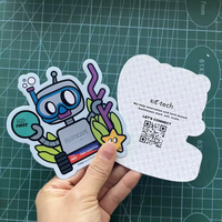 Autocollants personnalisés avec logo imprimé recto verso, autocollants en vinyle découpés à la forme, imperméables, avec papier de support imprimé