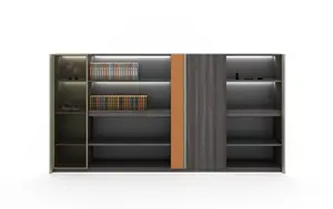 Set di mobili personalizzati corrispondono al set di schedario in legno per ufficio