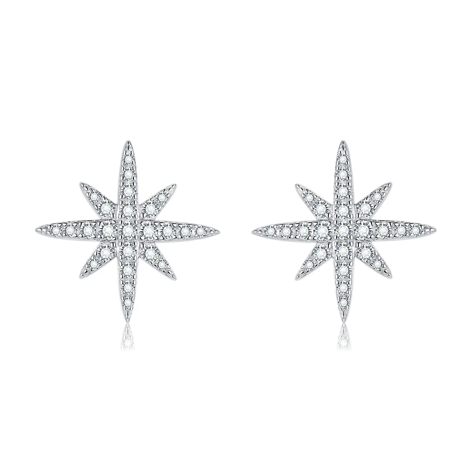 Ruizuan étoile de David boucles d'oreilles fabricants de bijoux personnalisés 925 bijoux en argent fournitures bijoux Design d'intérieur Moissanite