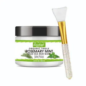 Wholesale Hydrating Whitening Firming Niacinamide Face Mask Vegan Rosemary Korean Mung Bean Mud Clay Mask