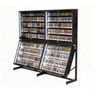 Étui moderne en acrylique pour cartes de collection, cadre métallique, vitrine pour cartes de baseball, éclairage LED, présentoir pour cartes de sport - Product Image 5