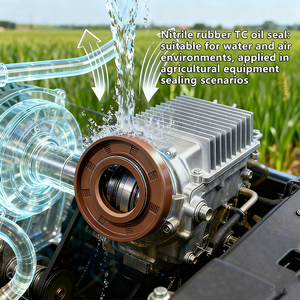 Dsh TC Bộ Xương con dấu dầu đôi môi con dấu cao su cho xe xoay trục động cơ bơm thủy lực tùy chỉnh - Product Image 1