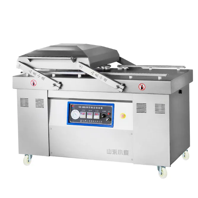 Packing Vacuum Machine Long Life DZ-600 Double Chamber Vacuum Packing Machine / Vacuum Sealer Machine Semi-automatic Or Full Automatic 380V 50HZ 8-10mm