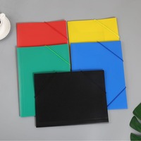 Carpeta de Archivo A4 con Clip de PP Grueso, Cierre de Cordón Elástico, Impresión UV, Colores Surtidos, Uso en Oficina y Escuela, Logotipo Personalizable, MOQ Bajo