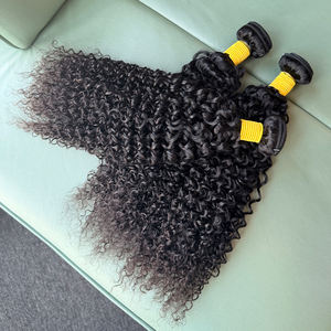 Extensions de cheveux humains indiens 100% naturels, 10 à 40 pouces, boucles Jerry, naturelles et sans nœuds - Product Image 5