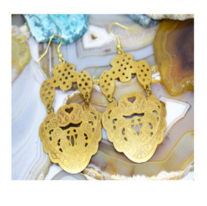 Pendientes geométricos simples de metal de moda europea y americana, pendientes largos de metal, joyería hipoalergénica, novedad de 2021 - Product Image 5