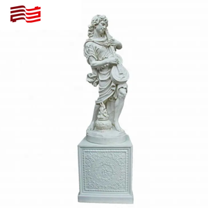 Cafa 20 años fabricante de esculturas de arte personalizado par de estatuas de jardín de cuatro estaciones de piedra fundida clásica tallada a mano - Product Image 2