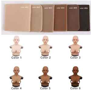 Soft Silicone Cabeça Máscara Realista Artificial Disfarce Crossdresser Máscara Menina Cyberskin Pele Humana Halloween Party Drag Queen - Product Image 5