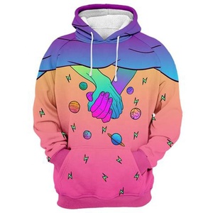 Sweat à capuche à sublimation personnalisé en polyester 100% pour homme - Product Image 1