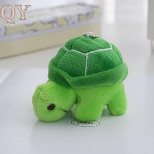 QY 10cm Herbe Tortue En Peluche Porte-clés Doux Animal En Peluche Sac Charme Mini Dessin Animé Tortue Pendentif Aquarium - Product Image 4