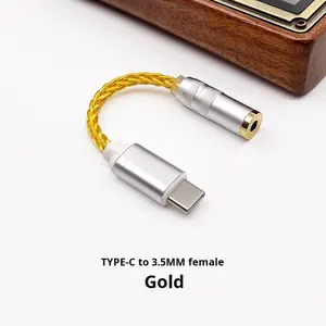 Adaptateur audio CX31993 DAC Type C vers 2,5/3,5/4,4 mm, <span class=keywords><strong>amplificateur</strong></span> de casque portable Hi-Fi avec câble plaqué argent - Product Image 6