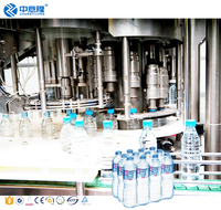 Ligne de production d'eau complète de 500 ml avec automatique 3 en 1 : remplissage, soufflage, traitement de l'eau, étiquetage, emballage