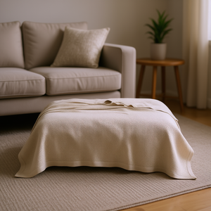 Manta Tejida Simple Rectangular de Color Sólido para Uso Doméstico en las Cuatro Estaciones D0100H7FXW8 - Product Image 2