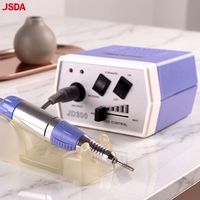 JD300 Ponceuse à ongles professionnelle en plastique 35W 30000 tr/min, moteur à balais, tige de 2,3 mm, prise US/UK/Européenne, garantie 1 an