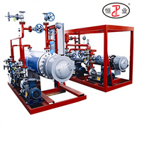 Chauffe-huile électrique antidéflagrant en acier inoxydable certifié IECEX, monté sur skid, 450 kW, système de chauffage indirect pour