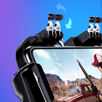 Controlador de Juego H9 de Seis Dedos, Gatillo para Disparar, Ventilador de Refrigeración, Joystick para Teléfonos Móviles iOS y Android