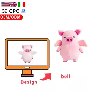 Custom Plush Toy Design Lovely Soft Pig Stuffed Animals Plushie Doll Custom Plush Toy Manufacturer