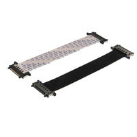 Kabel Pita Fleksibel AWM 2070 FPC 0.5mm Pitch 3040 Pin untuk Layar LCD LED Laptop Koneksi EDP LVDS Otomotif PVC