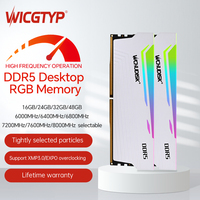 Mémoire RAM DDR5 RGB 16 Go 32 Go 5600/6000/6400/6800 MHz XMP DDR 5 RAM pour ordinateur de jeu PC