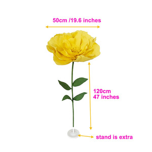 <span class=keywords><strong>Flores</strong></span> de Papel Reutilizables Ecológicas para Arreglos de Boda, Exhibición Comercial, Diseño Personalizado para Boutique, Organizador de Eventos, en Venta - Product Image 2