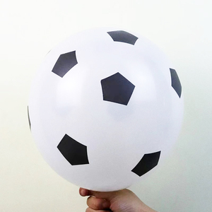 China Promotion White Football Balloon Kids Day Birthday Latex Decoration Festival <strong>Mongolfiera</strong> Bianca Toys Party Balloon - Product Image 4