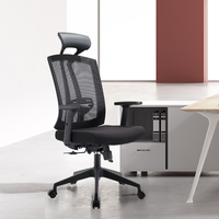 Chaise de bureau exécutive simple et moderne en tissu, réglable en hauteur, avec roulettes, échantillon gratuit, code HS Foshan