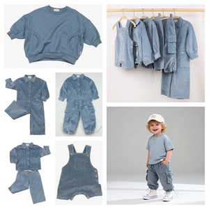 Set di <span class=keywords><strong>Abbigliamento</strong></span> Estivo per Bambini in Puro Cotone e Spandex, T-Shirt e Pantaloni Cargo in Velluto a Coste, Completo per Neonati e Ragazzi - Product Image 3