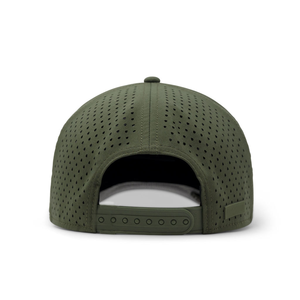Tùy Chỉnh 5 Bảng Điều Chỉnh Polyester Phòng Tập Thể Dục Golf Hat Laser Cắt Đục Hiệu Suất Snapback Hat Không Thấm Nước Trucker Hat Với Cao Su Vá - Product Image 3