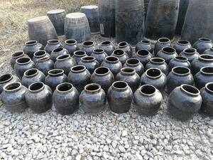 Chinese Antique <strong>Ceramic</strong> <strong>Flower</strong> Black <strong>Pot</strong> - Product Image 6