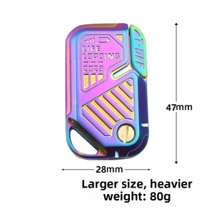 Juguete antiestrés transfronterizo Fidget Spinner EDC Push Card Moneda magnética de cierre rápido Grande Pequeño King Marca JF-K Guangdong - Product Image 3