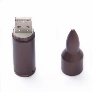 프로모션 공짜 선물 금속 총알 모양 8GB 엄지 드라이브 금속 16GB USB 플래시 메모리 은행 선물