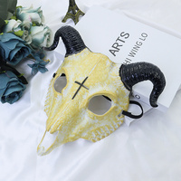 Halloween Chèvre Horreur Masque Crâne Masque Costume Accessoires De Fête pour Cosplay Événements Masques Plein Visage d'Animaux