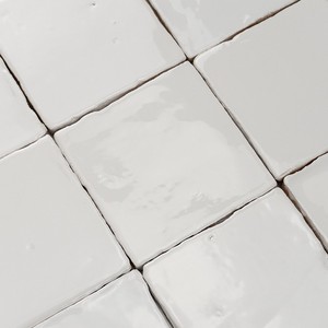 Piastrelle in Ceramica Vitri White 10x10 Quadrate con Finitura Opaca per Pareti e Pavimenti - Product Image 5