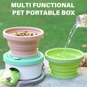 Récipient d'alimentation polyvalent 3 en 1 pour animaux de compagnie, en silicone souple et flexible, multifonctionnel pour chien, chat, voyage en plein air, nourriture, eau, friandises - Product Image 6